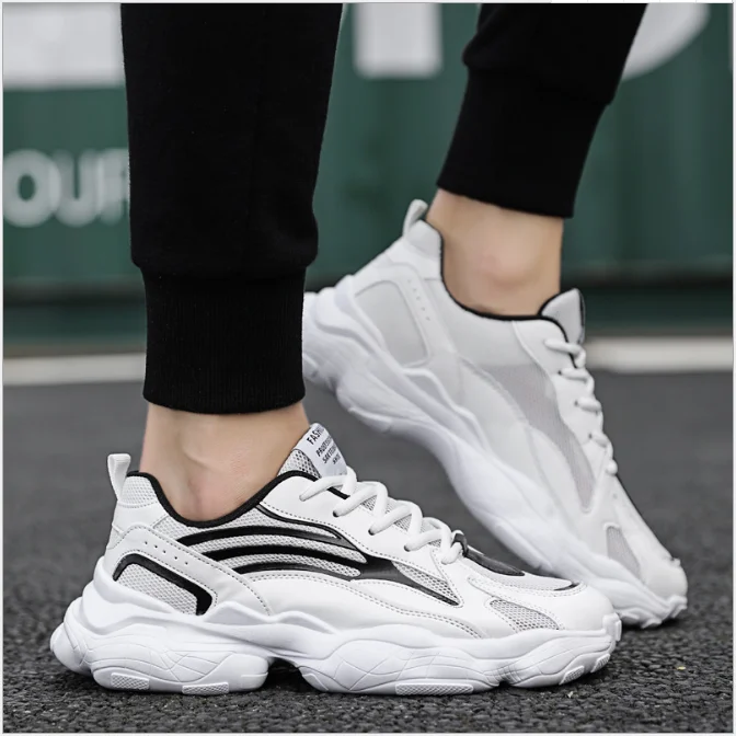 Новая мужская обувь Дышащая Студенческая Повседневная Трендовая с сетчатым