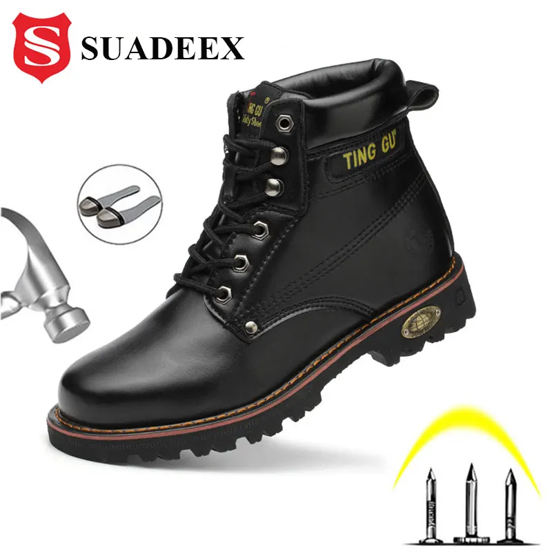 SUADEEX S3 мужские мотоциклетные рабочие ботинки защитные со стальным носком