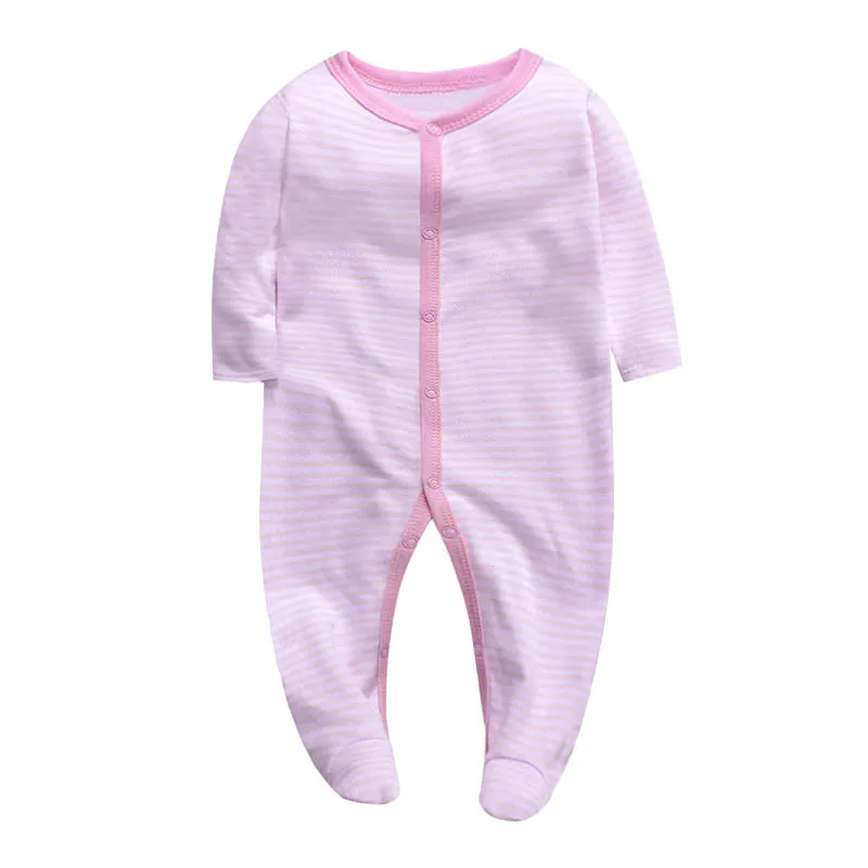 2Pcs/set Newborn Baby Footies Cotton Baby Boy Footies For Kids Clothes Long Sleeve Baby Pajamas Baby Girl 0-12M