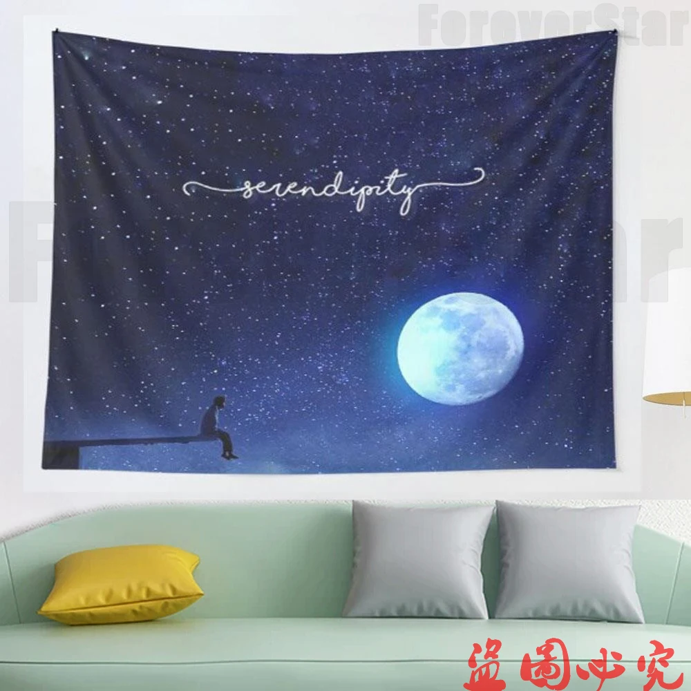 

Park Jimin Serendipity tapestry Wall Hanging Astrology Divination Bedspread Beach Matwitchcraft Hippie