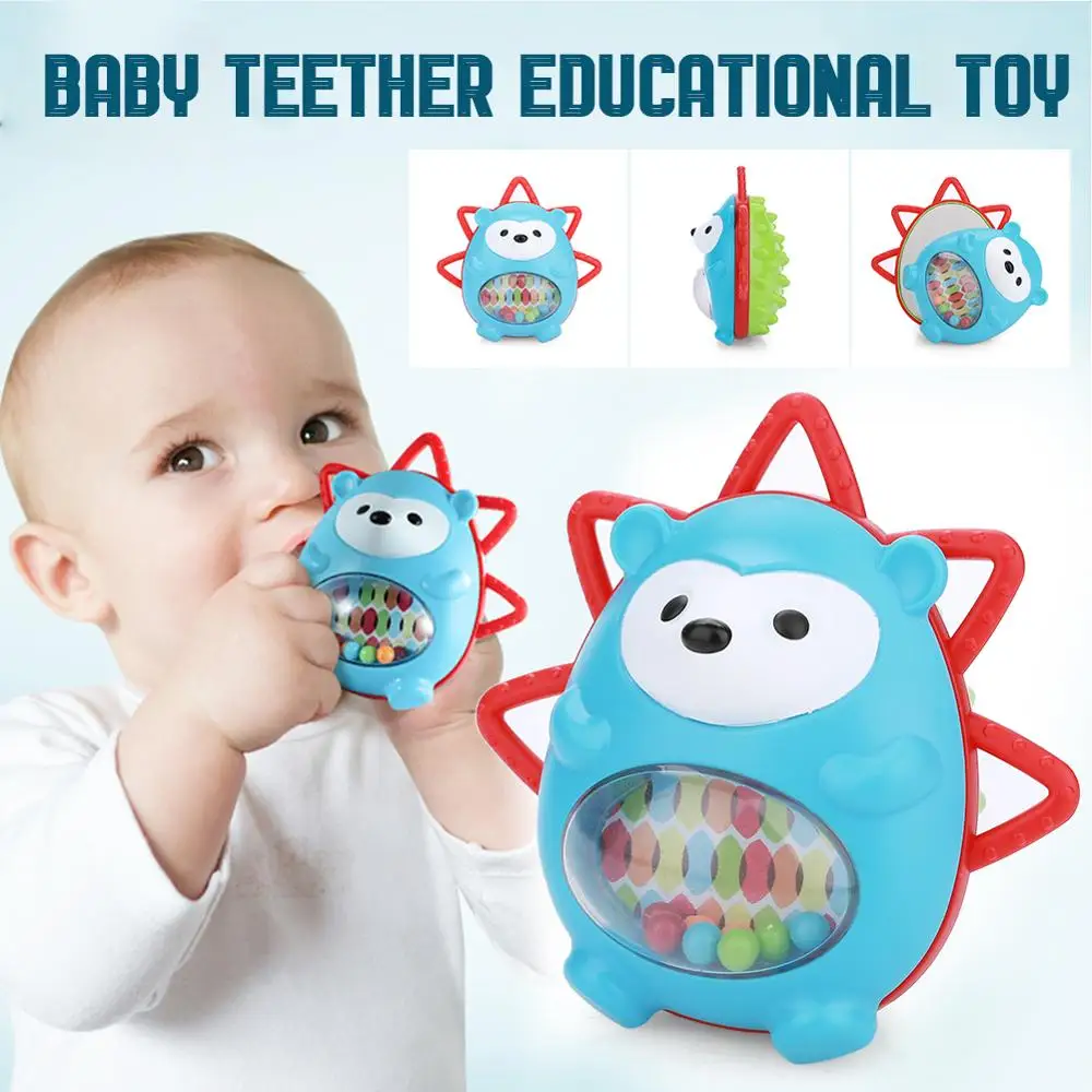 0-12 месяцев Детские игрушки мягкие плюшевые детские погремушки для малышей Ежик