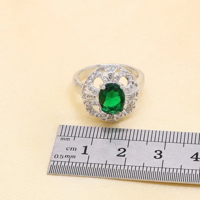 2019 Новый Синий Циркон стерлингового серебра набор украшений для женщин с