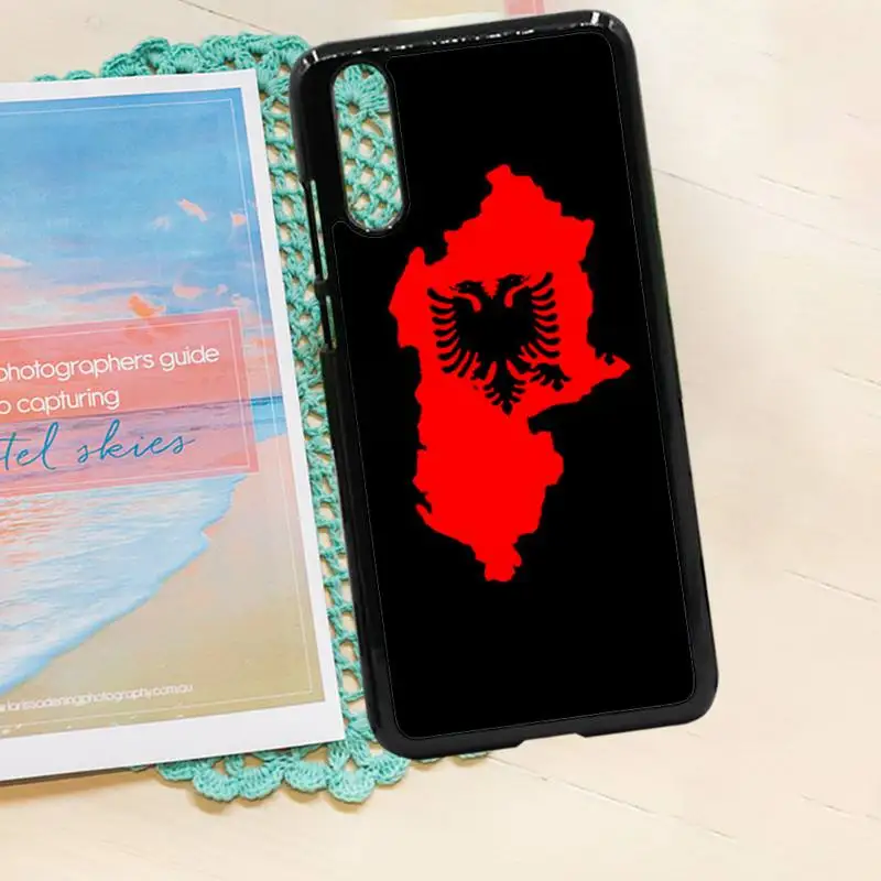

Albania flag pattern fashion luxury protective Phone Case cover PC for iPhone 11 12 pro XS MAX 8 7 6 6S Plus X 5S SE 2020 XR