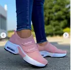 Кроссовки женские на плоской платформе, дышащие, повседневная спортивная обувь, с застежкой-липучкой, модель 2021Fly