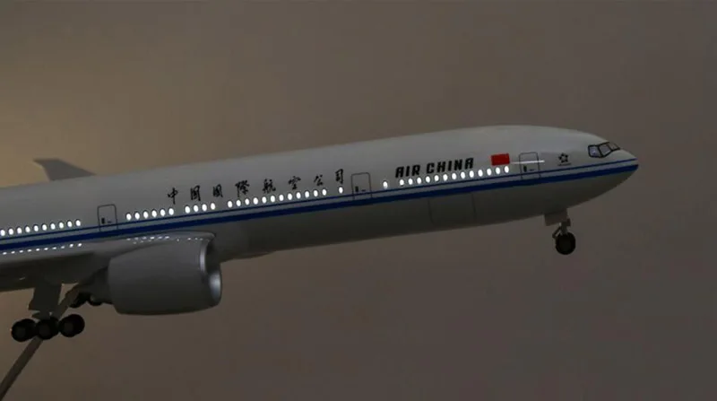 Масштаб 1/157 самолёт Боинг B777 47 см Dreamliner Air China Airlines Модель W светильник and Wheel литый