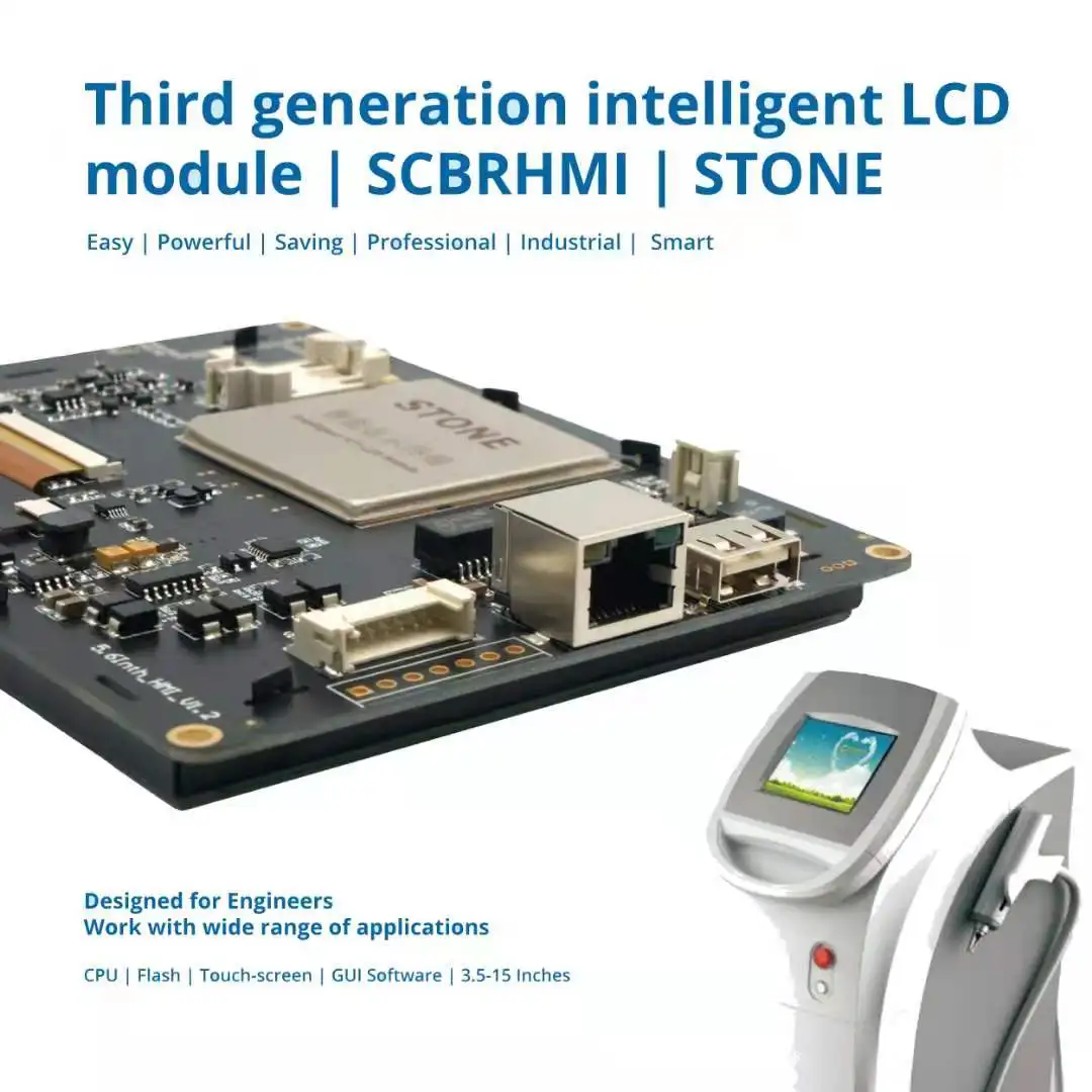 

STONE 3.5“,4.3",5",5.6"7",8",10.1",10.4" HMI TFT LCD Module Display with Controller + UART Serial Interface Support Any MCU