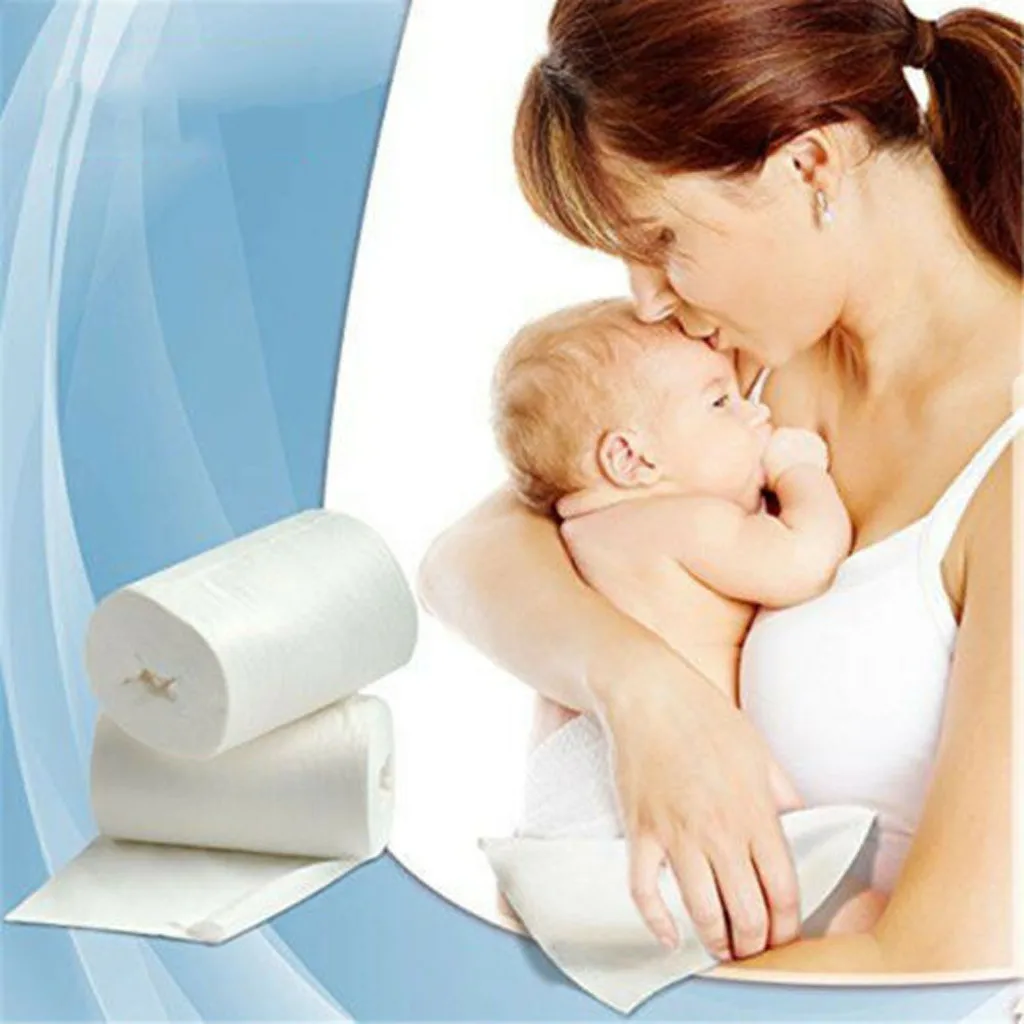 Бамбуковые Смываемые одноразовые вкладыши рулон для многоразового