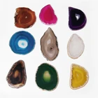 Подвески из натурального оникса без отверстий, многоцветные кусочки агата неправильной формы, хрустальный камень, кварц для украшения дома