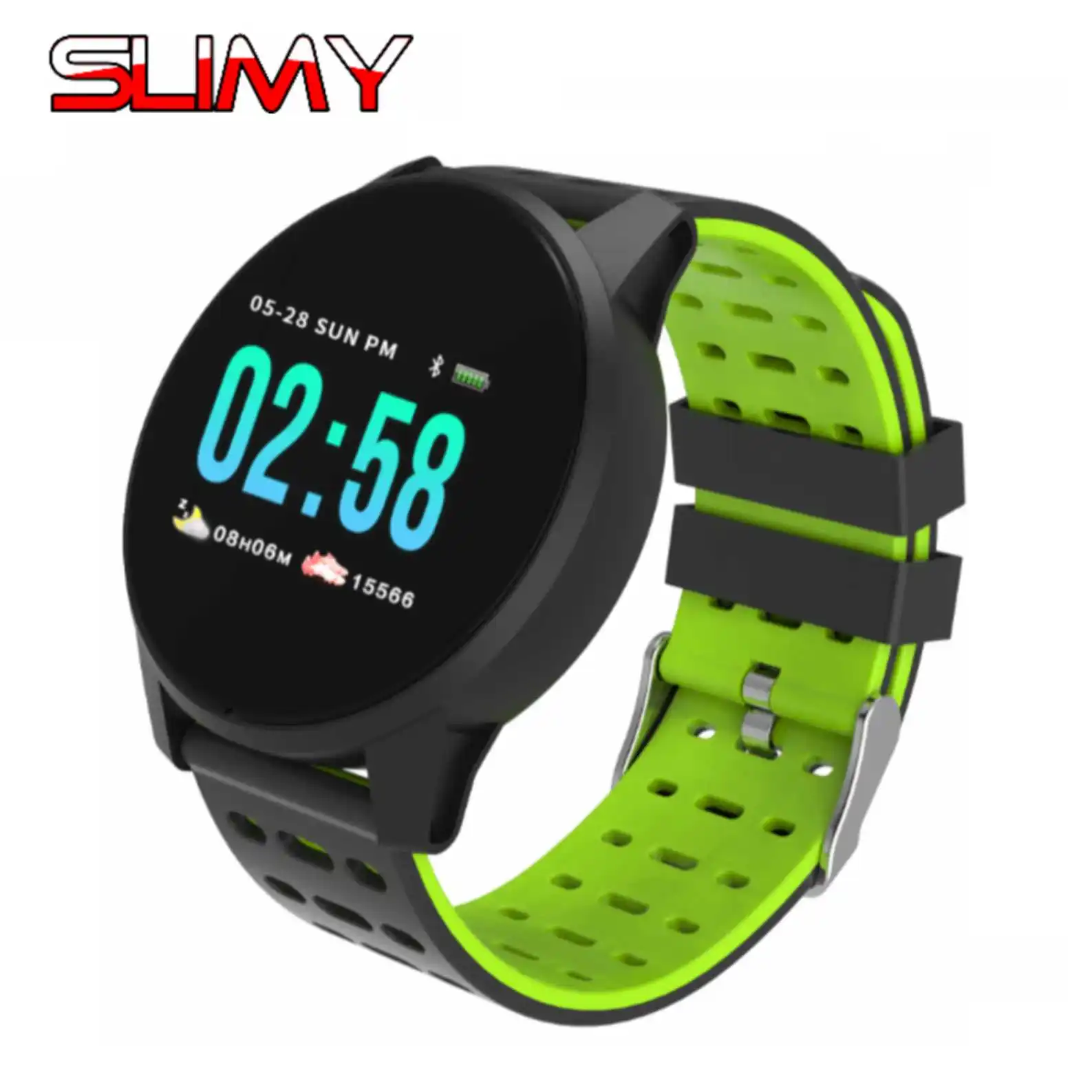 Смарт часы Slimy W1 с тонометром пульсометром и защитой класса IP67|Смарт-часы| |