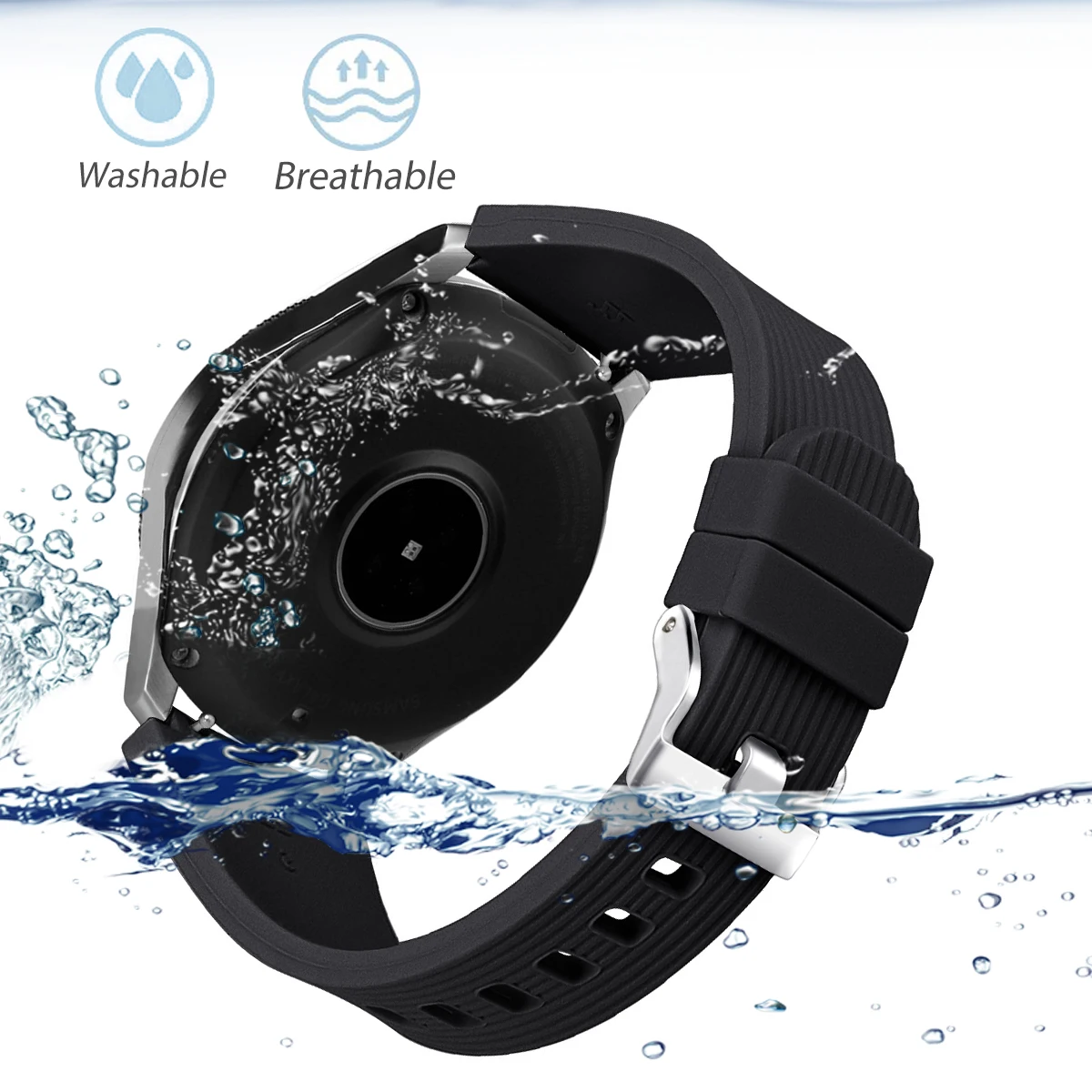 silicone strap for samsung galaxy watch 3 45mm smartwatch official watchbands accessories for galaxy watch 46mm gear s3 22mm free global shipping