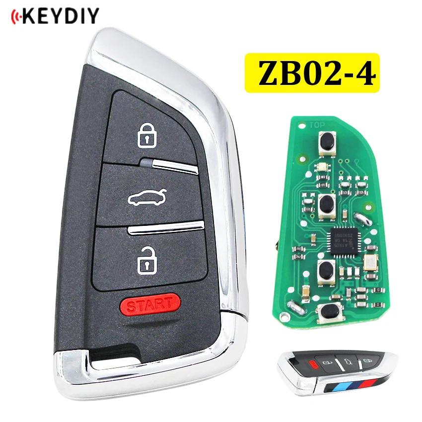 Универсальный ZB02-4 ZB02 KD дистанционный смарт-ключ для KD-X2 KD900 URG200 мини KD Автомобильный ключ Дистанционная замена подходит более 2000 моделей