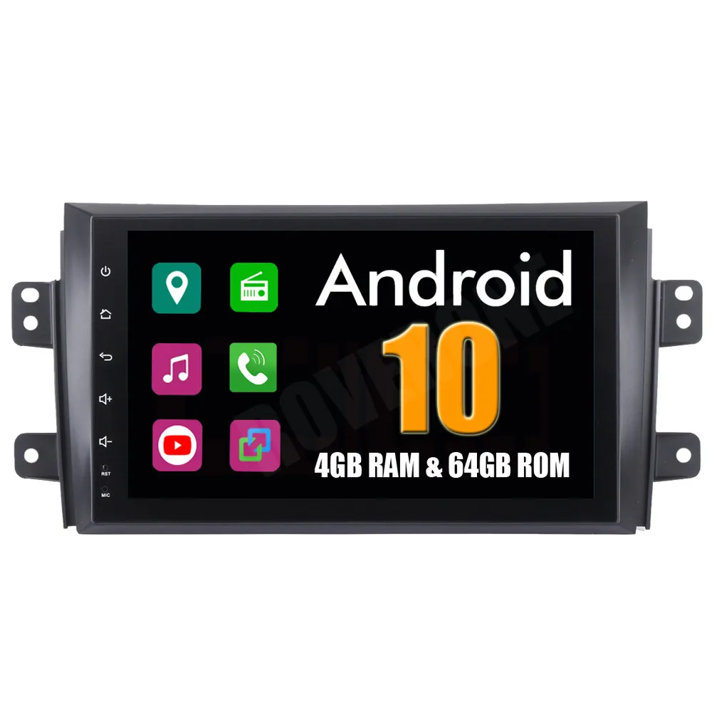 Автомагнитола для Suzuki SX4 2006 2011 Android 10 GPS навигация ГЛОНАСС Wi Fi зеркальное