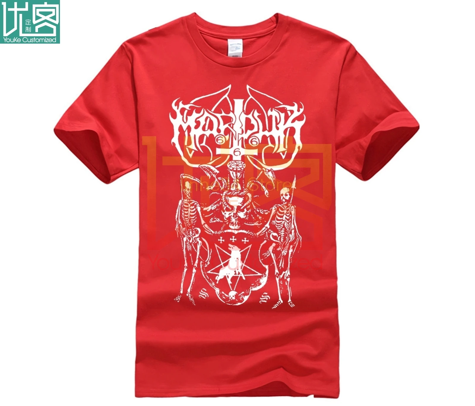 Новая черная металлическая Мужская футболка marдюка рок группы размер от S до 3XL 100%