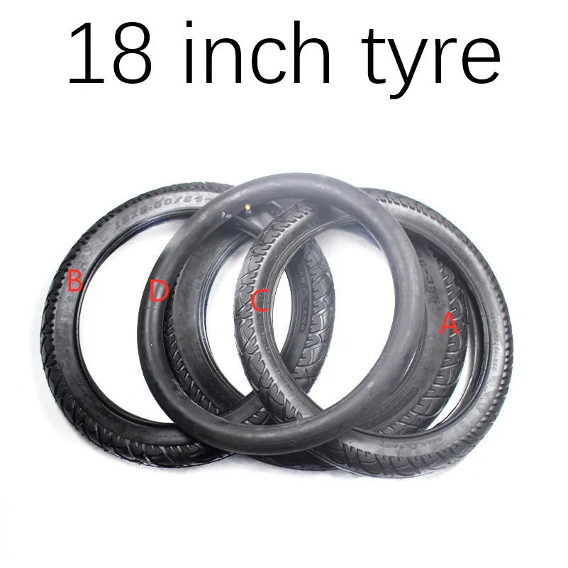 Новая 18x3,0, 18x2,50, 18x2,125 многостильная 18 дюймовая внутренняя шина и внешняя шина подходит для многих газовых электрических скутеров и электронных велосипедов