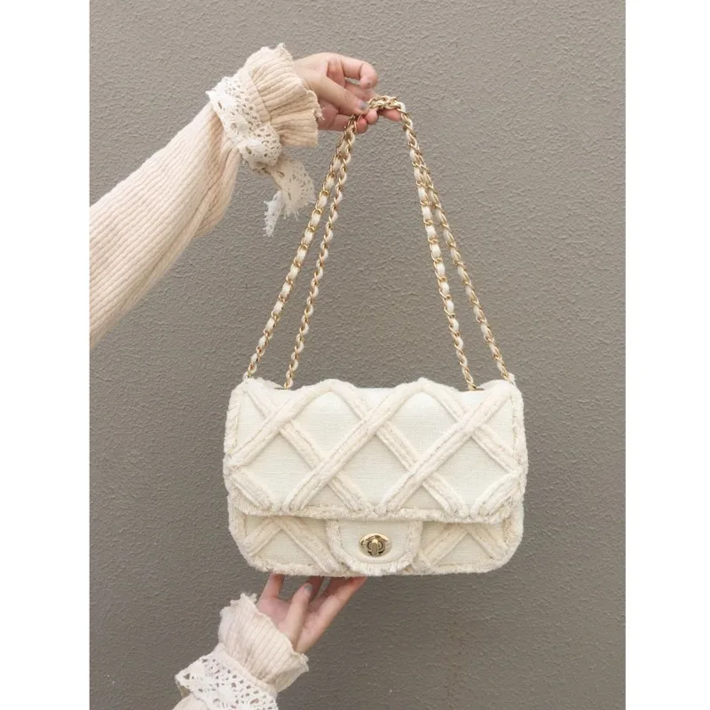 

Women Canvas Shoulder Messenger Crossbody Bag Ladies Vintage Handbag Totes Female Cotton Wool Cloth Large Shopping Bags