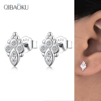 grape shaped stud earrings 925 sterling silver shining zircon earring for women birthday party gift fine jewelry