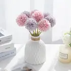 5 шт., ваза с шелковыми шариками и хризантемами