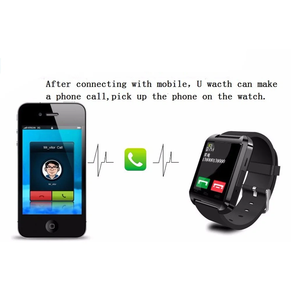 

Reloj Inteligente Portable Smart Watch U8 Smartwatch Bluetooth Answer Dial Phone Passometer Alarm for Android IOS Dropshipping