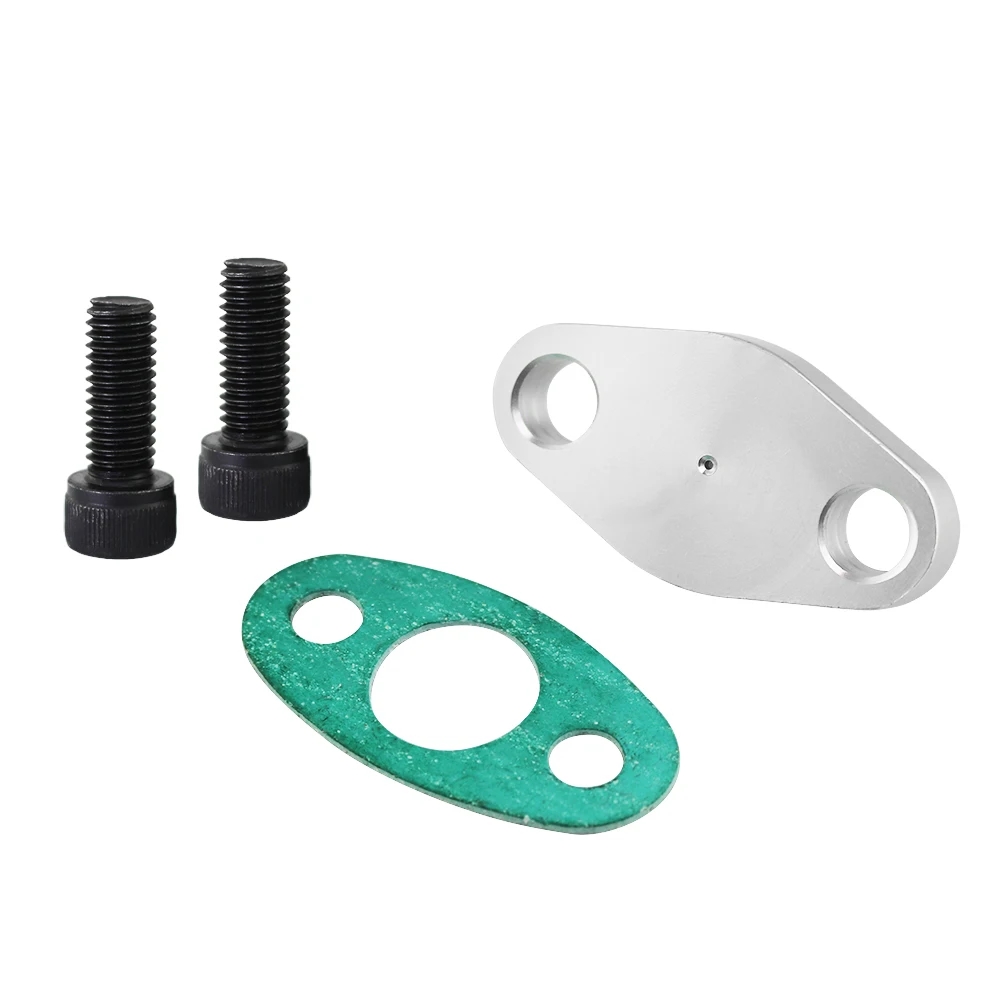 

Стайлинг автомобиля, алюминиевый фланец входного отверстия подачи масла, Комплект прокладок 4AN 4 AN фитинг T3/T4 T04 T04E GT42