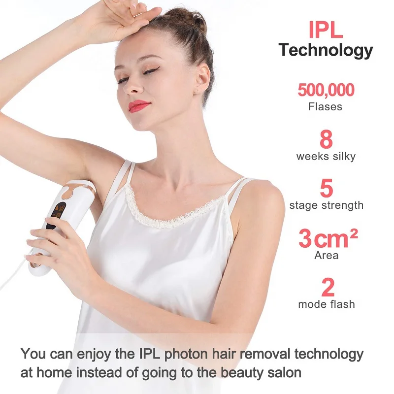 

IPL Laser Epilator 500000 Flashes Depilador Facial Permanent Hair Removal Device Whole Body Laser Hair Remover Machine Men Women
