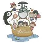 Набор для вышивки крестом My Neighbor Totoro, наборы для самостоятельной вышивки крестиком, 11CT, 14CT, 18CT