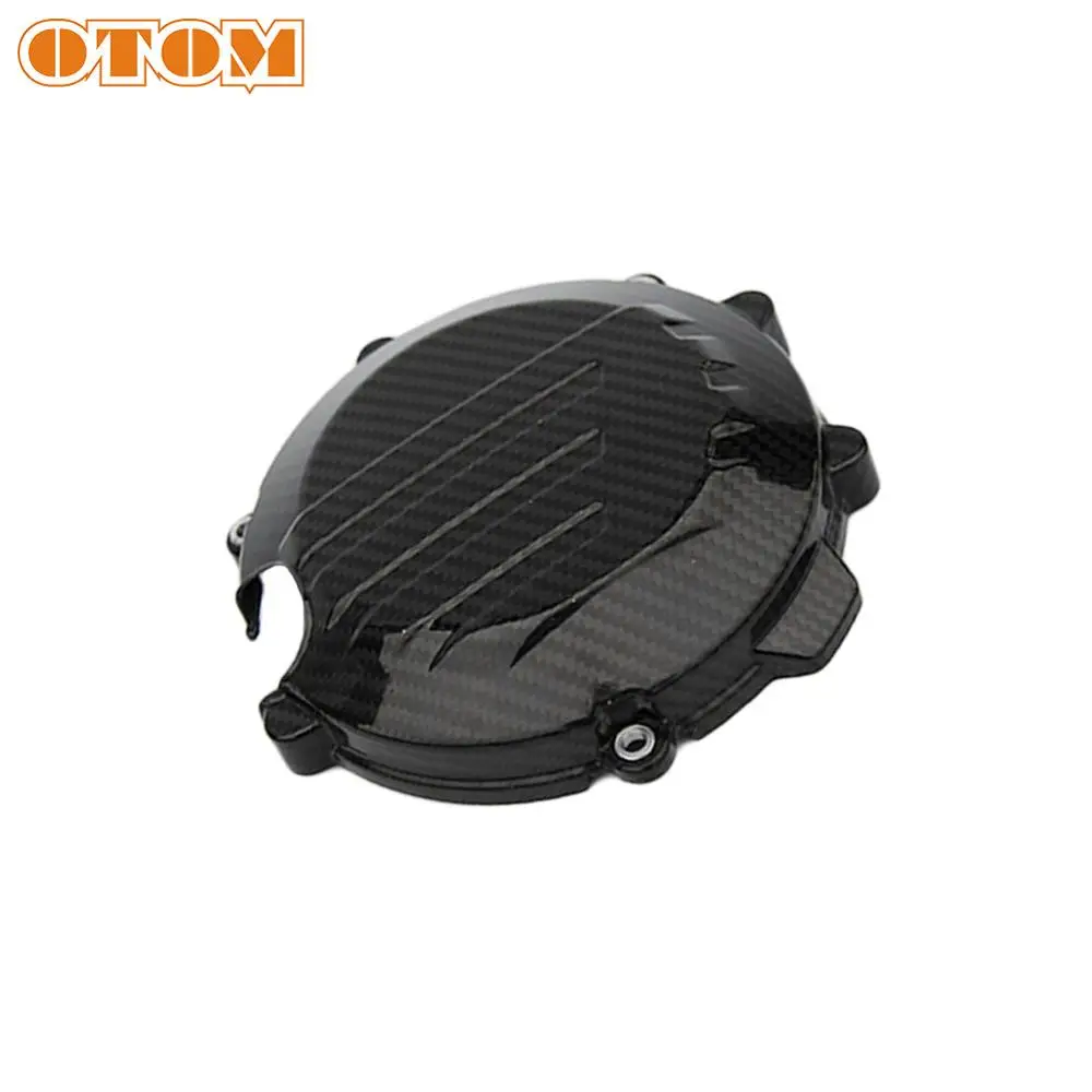 Крышка сцепления мотоцикла OTOM защита двигателя из углеродного волокна для