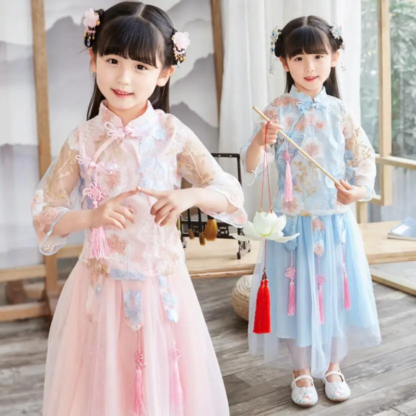 Летняя одежда для маленьких девочек комплекты детской одежды кружевная футболка