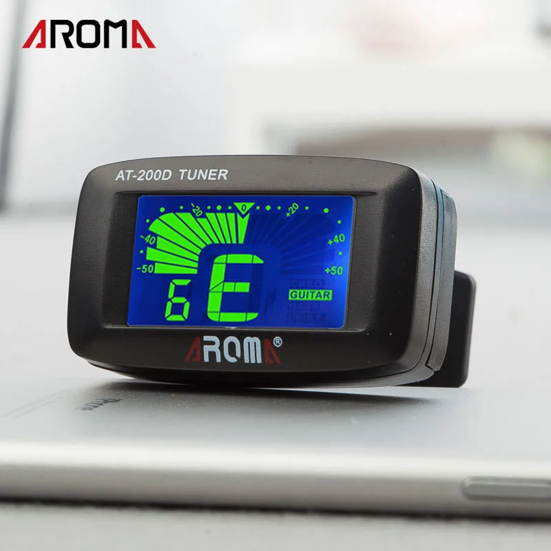 universal clip auf professionelle gitarre tuner mit digital chromatic lcd für elektrische akustische gitarre bass ukulele violine banjo free glob