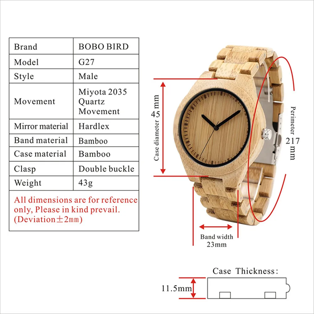 BOBO BIRD деревянные часы для мужчин relogio masculino часы япония Movt 2035 кварцевые часы специально для дропшиппинг
