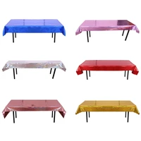 aluminum foil tablecloth waterproof glitter table covers dining table decoration for birthdays bachelor parties weddings picnic