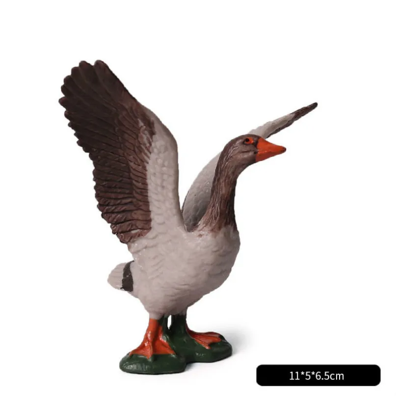 Grey Teal Милый куб модель моделирование зоопарк дикая природа фигура прекрасная образовательная детская панда Лев Зебра слон животное игрушка для детей Декор подарок - Цвет: Grey Teal