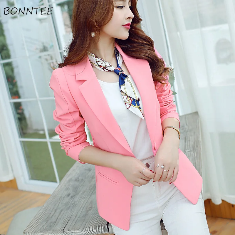 Блейзер Женский однотонный тонкий универсальный карамельных цветов на одной