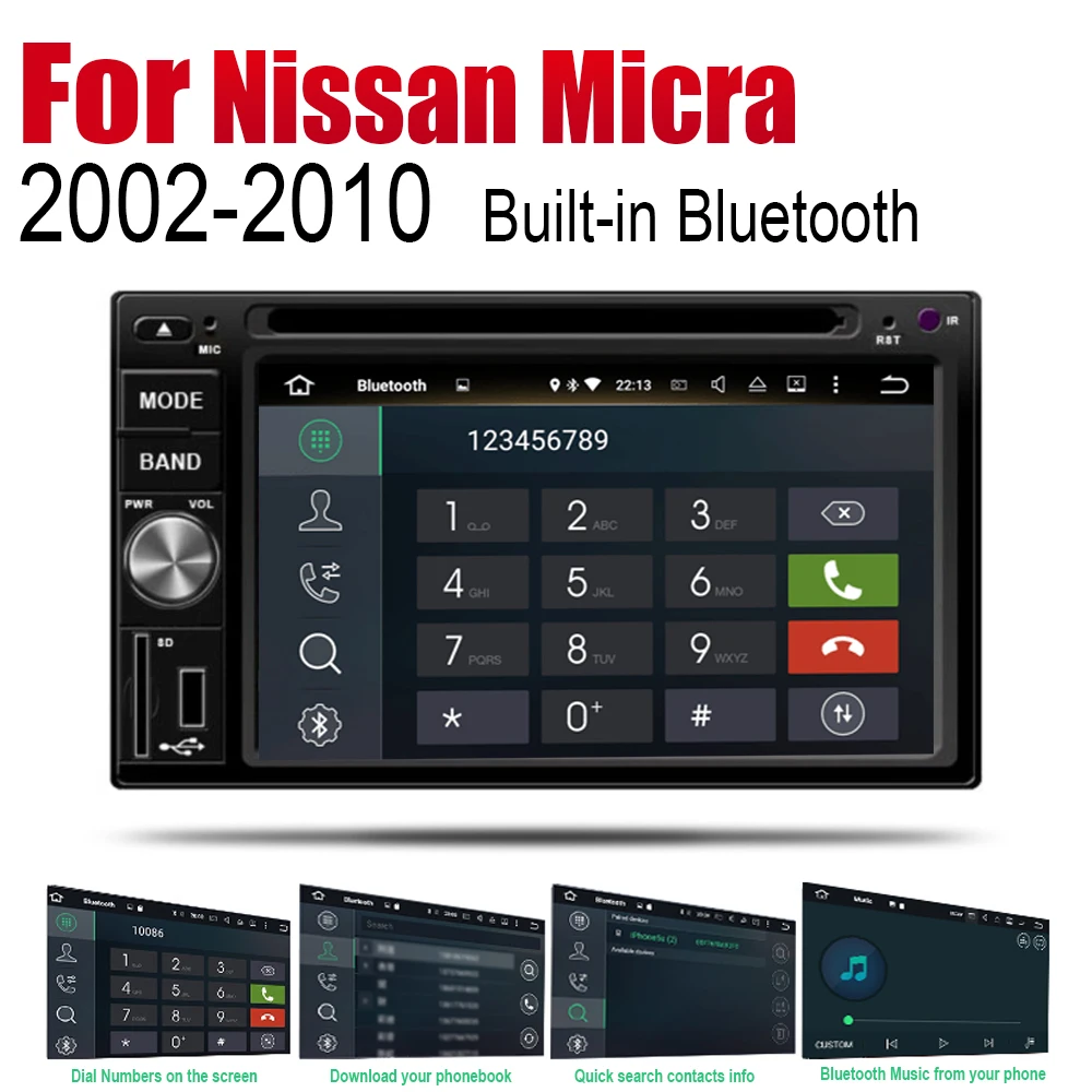 Автонавигация для Nissan Micra 2002 2010 автомобильный мультимедийный плеер на Android CD DVD