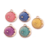 10pcslot classic vintage moon star planet enamel charms pendant for jewlery making diy bracelet earrings necklace craft