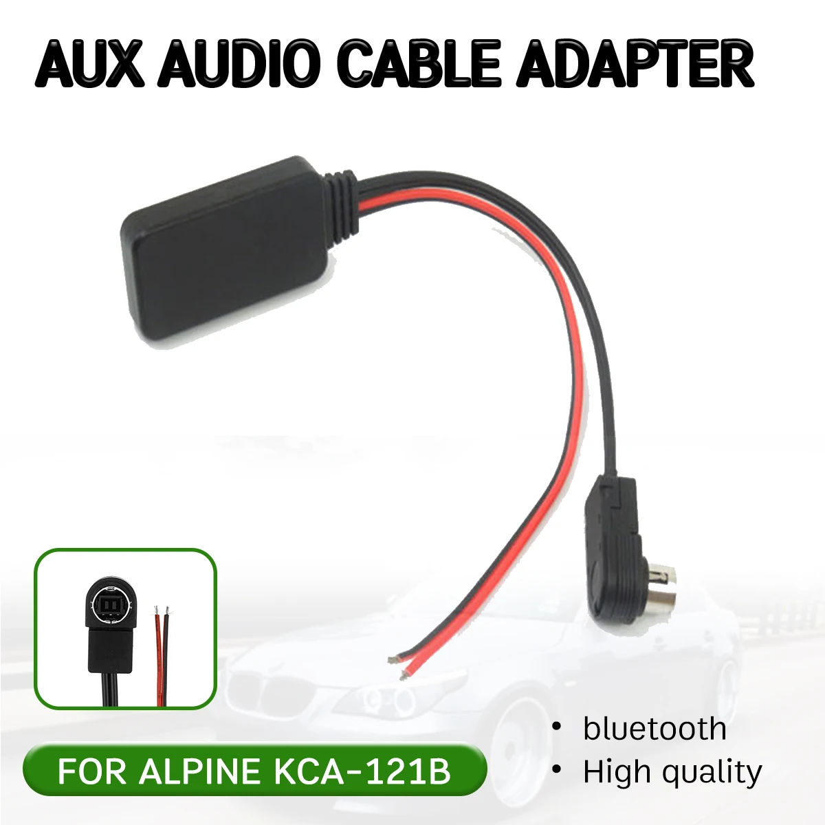 Для ALPINE KCA 121B bluetooth Aux приемник кабель адаптер для 9887/105/117/9855/305S 13 Pin аудио головное