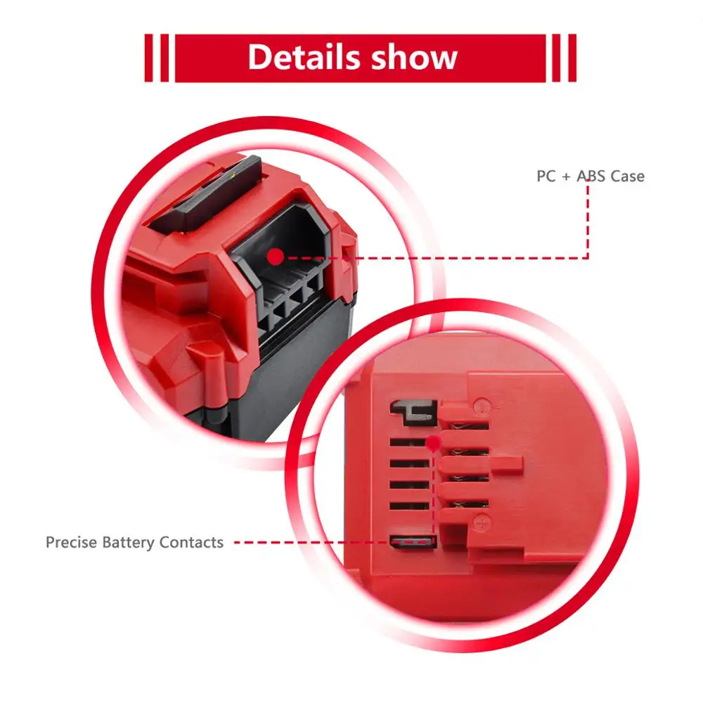 2.0Ah 20V Макс литий-ионный PCC685L PCC680L Перезаряжаемые Батарея для кабельных PCC681L PCC682