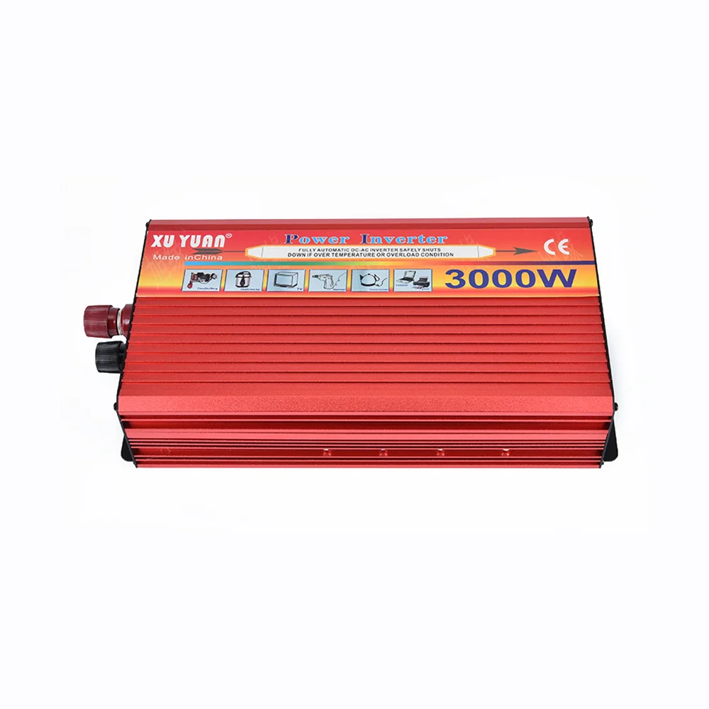 3000 Вт портативный автомобильный инвертор солнечной энергии синусоидальный