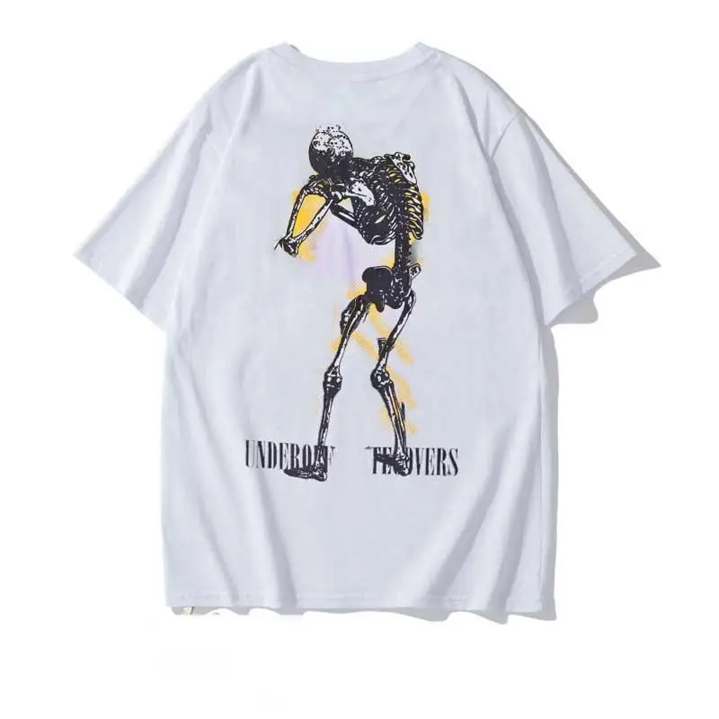 

Fashion Cotton Short Sleeves Couples Skull Arrow T Shirt of Black White Mens Top Tee T-shirt Casual Women Tee Shirt X Printing