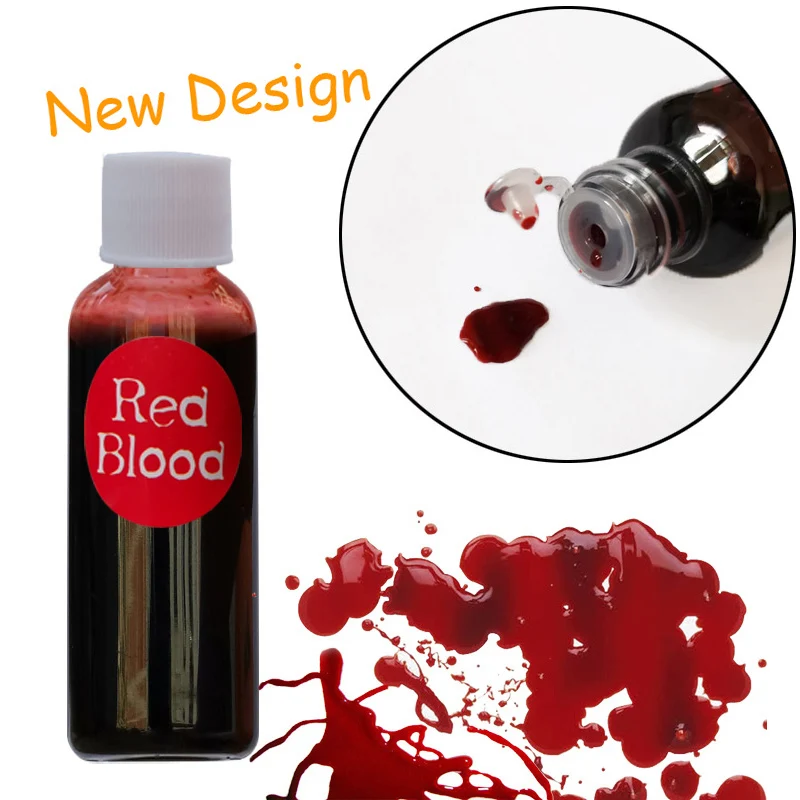 Blood Halloween Fake Wounds Scars Bruises Fake Blood Make Up Body Face Paint Simulation Of Human Vampire Cosplay Ultra-realistic