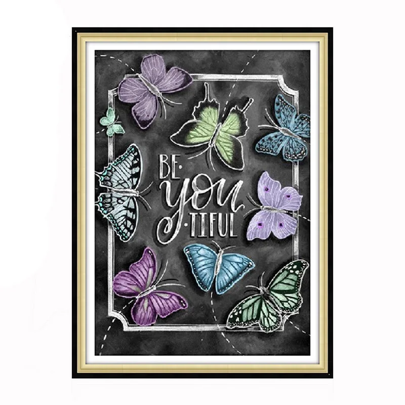 

Diamond Painting Cross Stitch 5D DIY Animal Full Round Diamonds Embroidery Butterfly Wall Decorations Craft Kit Home Decor