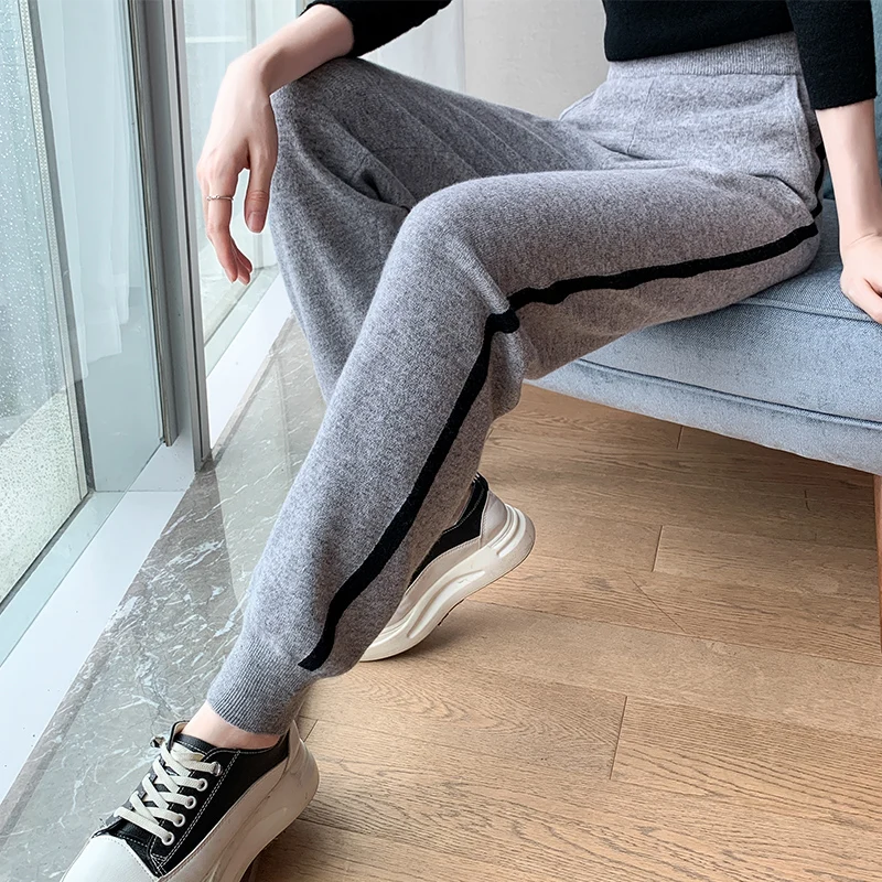 BELIARST 100% чистая шерсть брюки осень/зима новые кашемировые брюки-карандаш тонкие