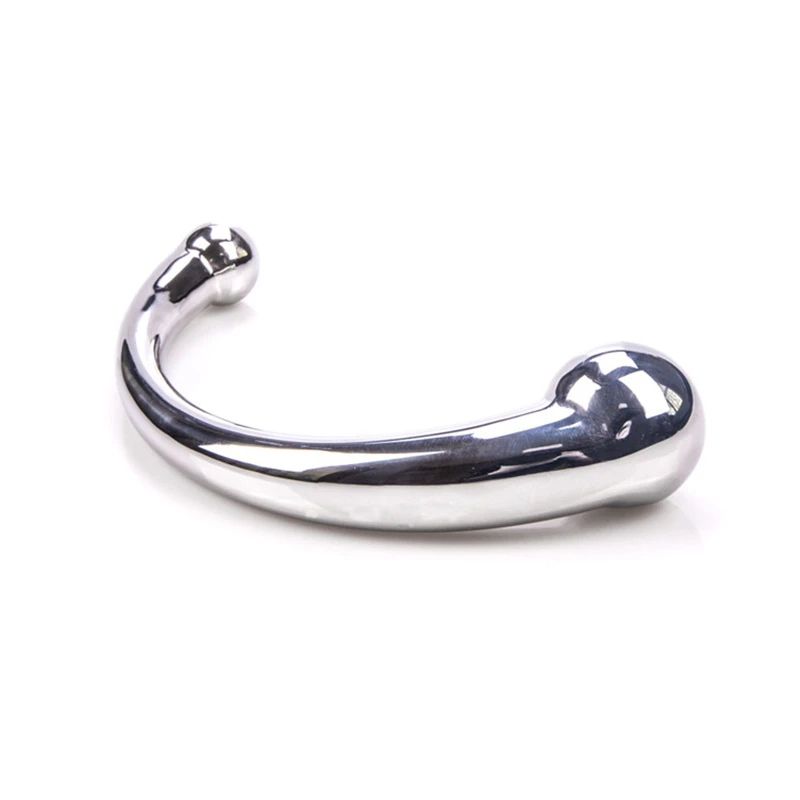 Двухсторонняя Нержавеющая сталь G Spot палочка массаж Stick чистого металла пенис P