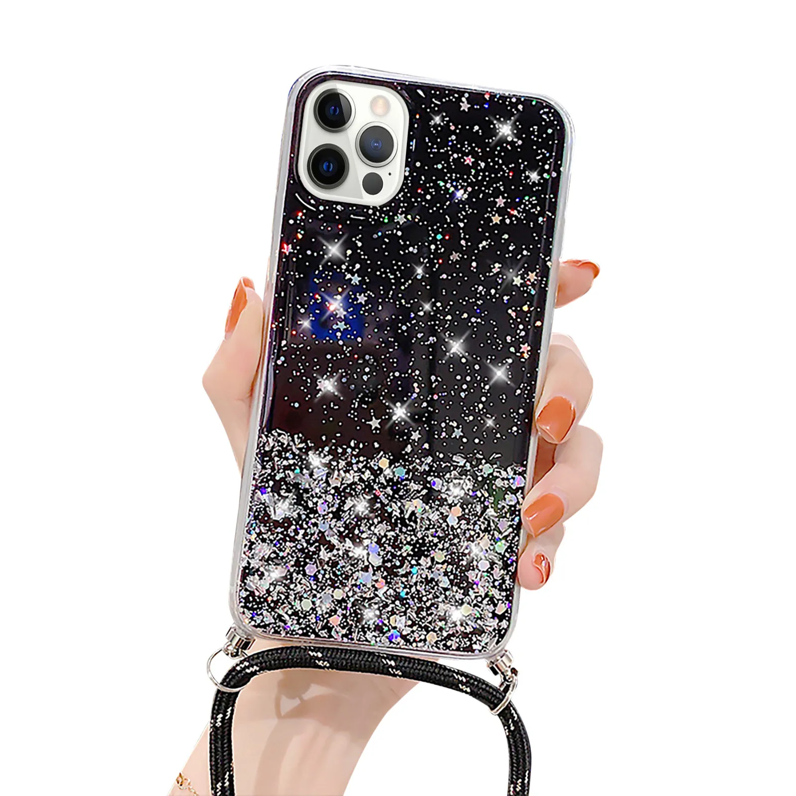 Новинка 2020 Модный Цветной чехол для телефона с блестками и бриллиантами
