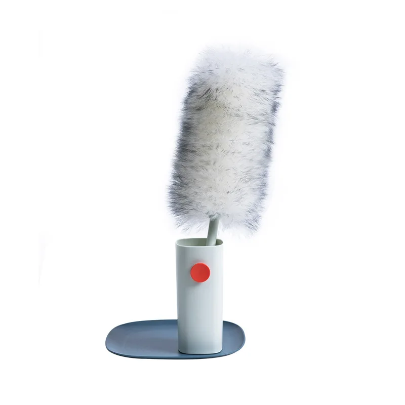 

Youpin Wool duster Easy dust removal Soft comfortable cleaning Home appliances bed with Storage bucket tray