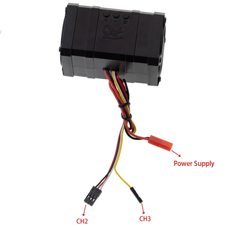 

RC Car Upgrade Kit AX6S 4CH 2.4GHz Radio Remote Control Dual Soundtrack Simulator Kit 10 Styles Sound,Without Battery