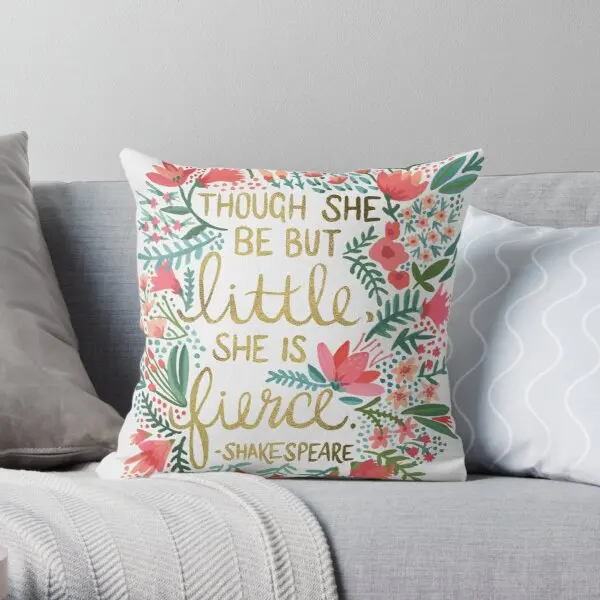 

Little Fierce Printing Throw Pillow Cover Hotel Office Wedding Case Square Fashion Decorative Comfort Waist Pillows not include