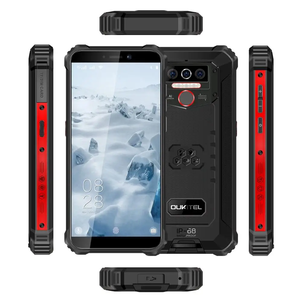 Смартфон OUKITEL WP5 IP68 водонепроницаемый пыленепроницаемый MTK6761 экран 5 дюйма 18:9 MTK676