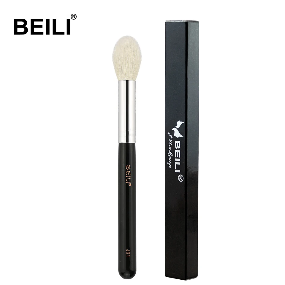 BEILI J01 натуральные Румяна из козьего волоса, кисть для пудры, пушистая Кисть для макияжа среднего размера