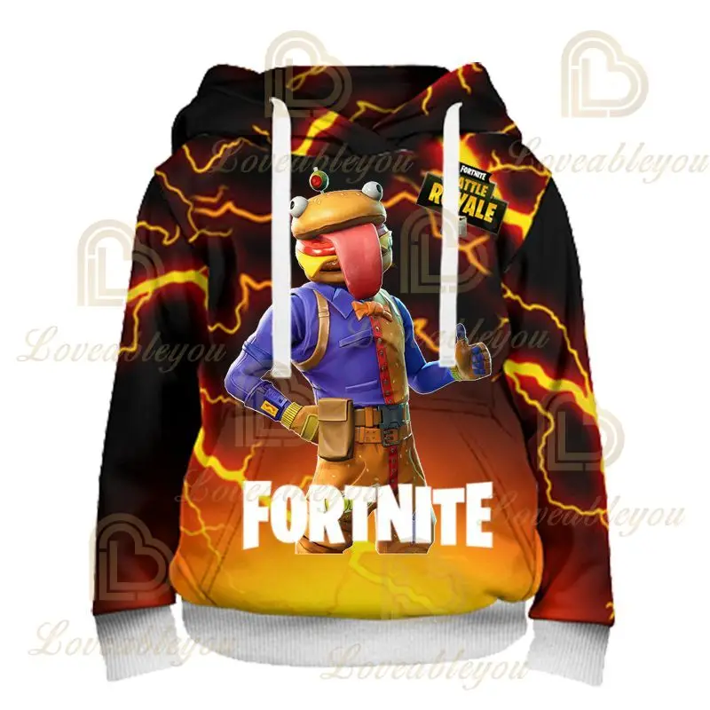 

2021 Fortnite Battle Royale Victory Game 3D Hoodies Men Clothing Harajuku Sweatshirt Kids Hero Child Tops Boys Girls Tops