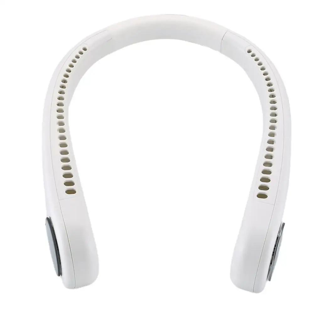 

Мини-вентилятор на шее Hands-free Шея подвесной светильник USB Перезаряжаемые двойной вентилятор воздушный охладитель летние Портативный вентил...